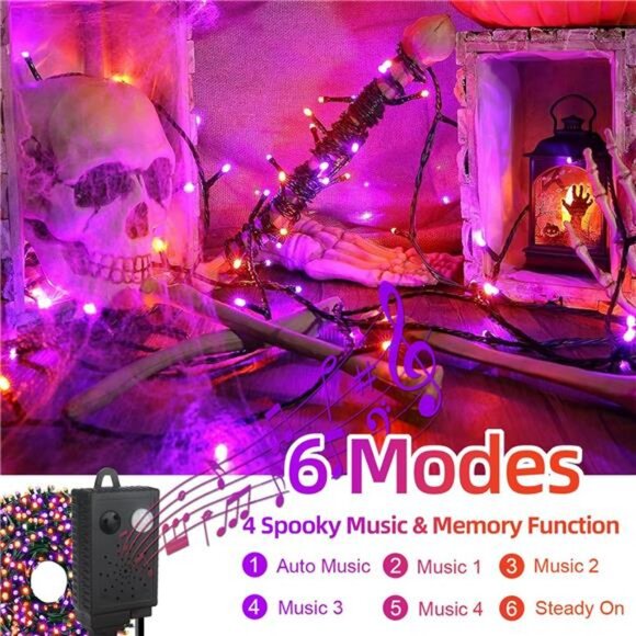 Motion Sensor Spooky Music Halloween Decorations Lights for Indoor/Outdoor - Picture 4 of 7